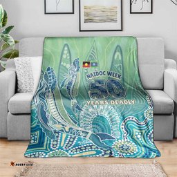 NAIDOC Week - 50 Years Deadly Torres Strait Blanket Pastel Waves LT7