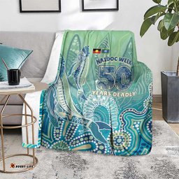 NAIDOC Week - 50 Years Deadly Torres Strait Blanket Pastel Waves LT7