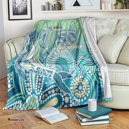 NAIDOC Week - 50 Years Deadly Torres Strait Blanket Pastel Waves LT7