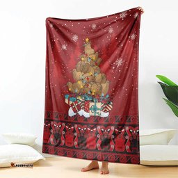 Funny Kiwi Bird Xmas Tree Blanket New Zealand Tribal Christmas Spirit LT9