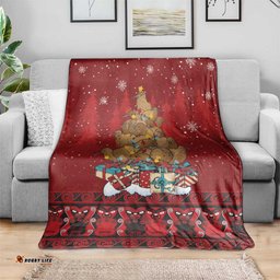 Funny Kiwi Bird Xmas Tree Blanket New Zealand Tribal Christmas Spirit LT9