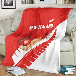 New Zealand Cricket Blanket Kiwi Birds Haka Dance Red Fern Sporty Style LT03