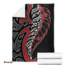 Koru Fern New Zealand Blanket Maori Tribal Pattern LT9