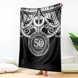Kia Kaha Te Reo Maori New Zealand Blanket 50th Anniversary Ake Ake Ake LT14