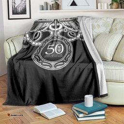Kia Kaha Te Reo Maori New Zealand Blanket 50th Anniversary Ake Ake Ake LT14