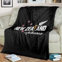 Football New Zealand Blanket Aotearoa United Black Version LT01
