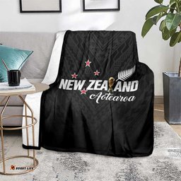 Football New Zealand Blanket Aotearoa United Black Version LT01