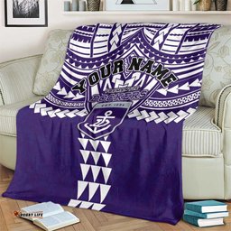 Personalized Fremantle Dockers Blanket Polynesian Tribal Pattern Heritage Football TS04