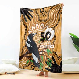 Personalised Australia Magpie NAIDOC Week 2026 Blanket 50 Years of Deadly Aboriginal Art LT14