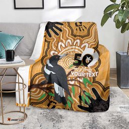 Personalised Australia Magpie NAIDOC Week 2026 Blanket 50 Years of Deadly Aboriginal Art LT14
