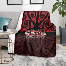 Keep Maori Wards New Zealand Blanket Stronger Together Aotearoa Taniko LT14