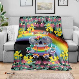 LGBTQ Koala Gay Blanket Aussie Koala Bear Ekoalaty LT9