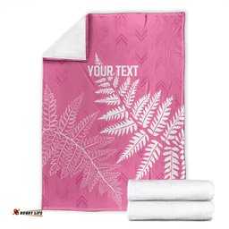 New Zealand Lawn Bowls Breast Cancer Personalized Blanket Wrap-Around Silver Fern LT7