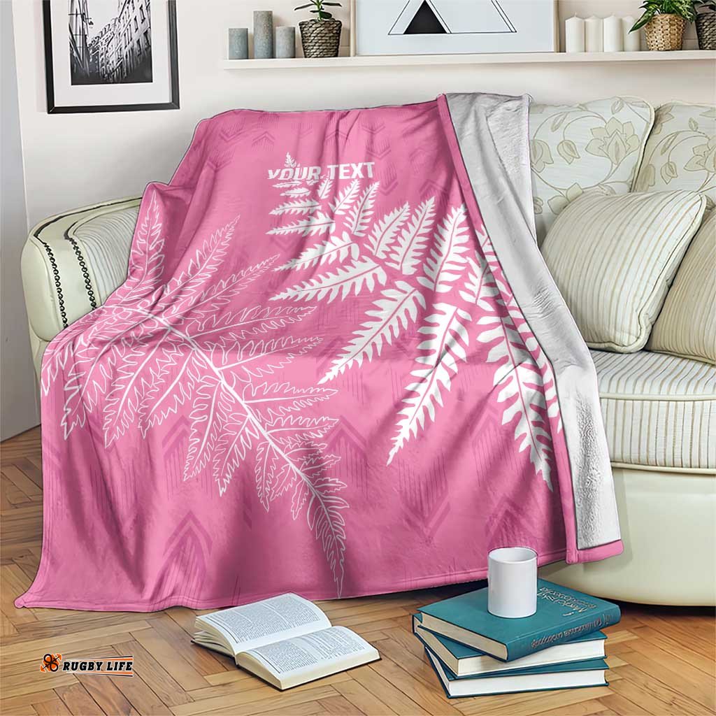 New Zealand Lawn Bowls Breast Cancer Personalized Blanket Wrap-Around Silver Fern LT7