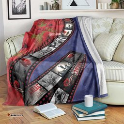 Personalised ANZAC Spirit 1915-2026 Filmstrip Tribute Blanket Lest We Forget 25 April LT9