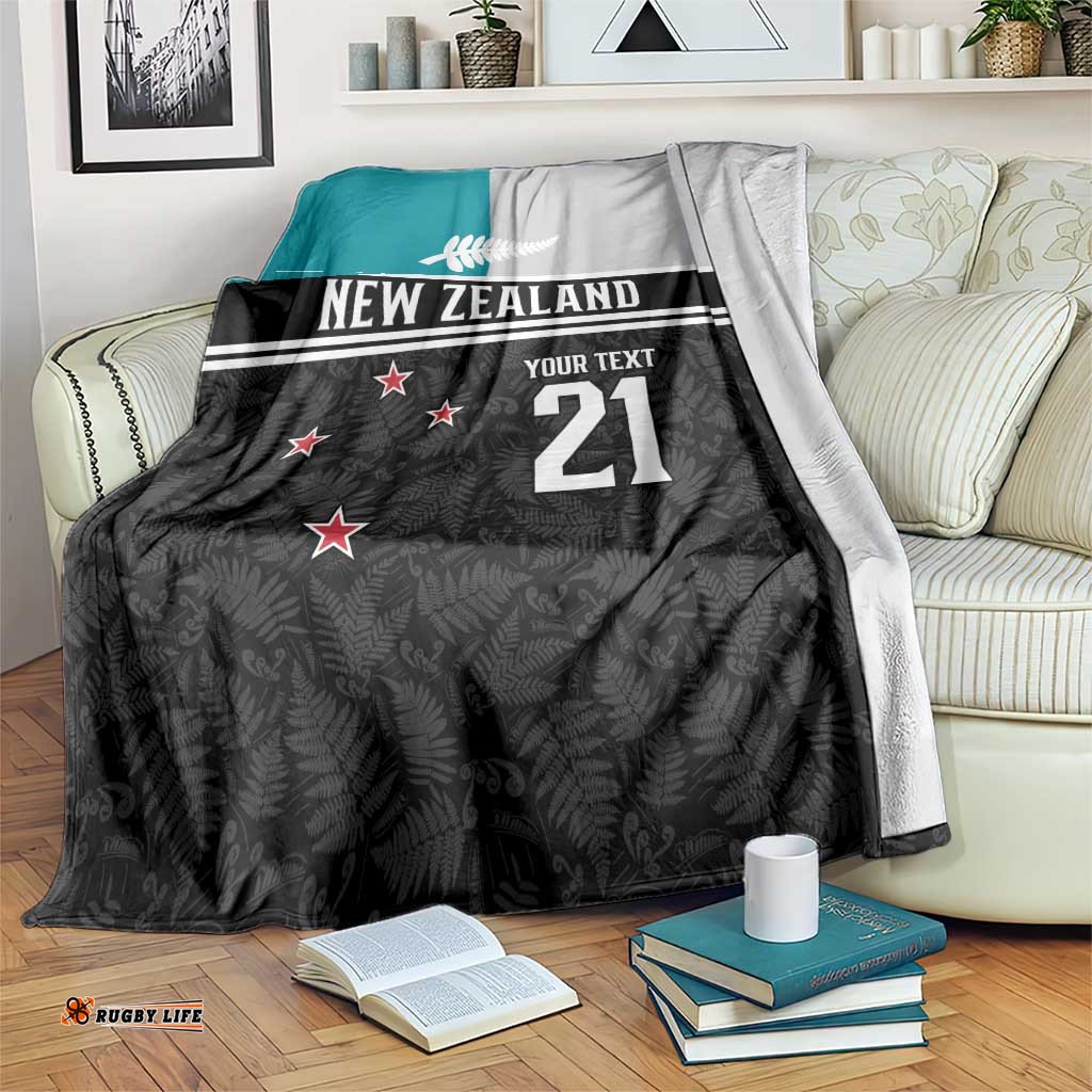 Custom NZ Cricket Pride Blanket Silver Fern Fan Supporter Apparel LT9