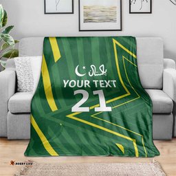 Pakistan Cricket Custom Blanket Shaheen Falcon Go Champions LT9
