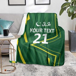 Pakistan Cricket Custom Blanket Shaheen Falcon Go Champions LT9