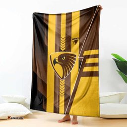 Hawthorn Hawks Blanket Modern Geometric Sports Graphic Style TS04