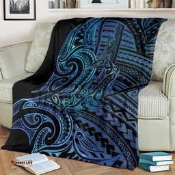 New Zealand Hammerhead Shark Blanket Maori Haehae Mangopare Galaxy LT14