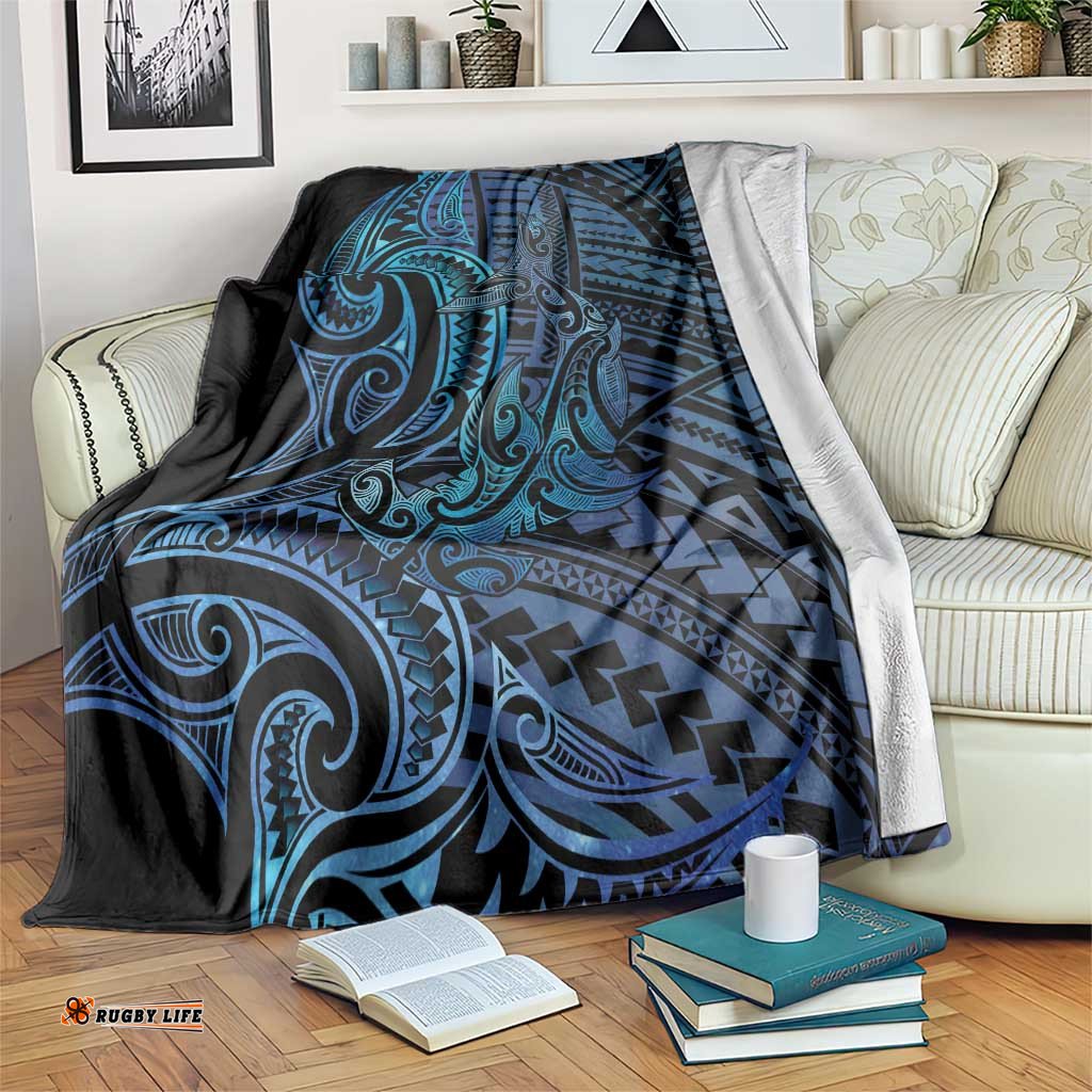 New Zealand Hammerhead Shark Blanket Maori Haehae Mangopare Galaxy LT14