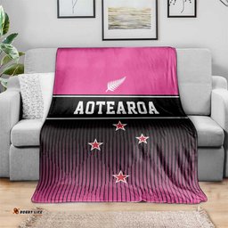 New Zealand Women Cricket Blanket Pink Simple Style LT05