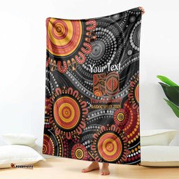 NAIDOC Week 50 Years Deadly Personalised Blanket Aboriginal Art LT14