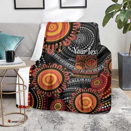 NAIDOC Week 50 Years Deadly Personalised Blanket Aboriginal Art LT14