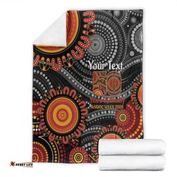 NAIDOC Week 50 Years Deadly Personalised Blanket Aboriginal Art LT14