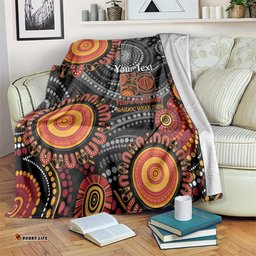 NAIDOC Week 50 Years Deadly Personalised Blanket Aboriginal Art LT14