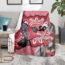 Personalised Australia Galah NAIDOC Week 2026 Blanket 50 Years of Deadly Aboriginal Art LT14