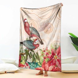 Merry Christmas Aussie Aboriginal Blanket Rosebreasted Cockatoo Pastel LT7