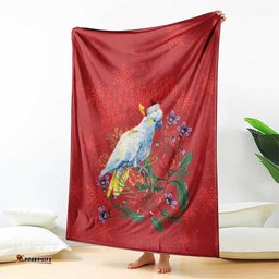 Merry Cocka-mas Blanket Australia Christmas Red Art LT9