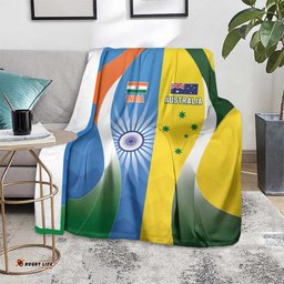India Vs Australia Cricket Blanket Final Matchup LT05