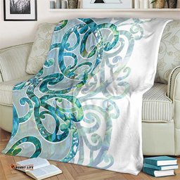 Paua Shell Maori Blanket Koru Kowhaiwhai LT7