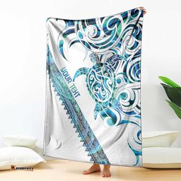 Kahui Whetu Paua shell Kowhaiwhai Taniko Personalised Blanket Turtle Tattoo Maori Tribal Style LT9
