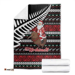 New Zealand Kiwi Santa Christmas Blanket He Wairua Kirihimete LT9
