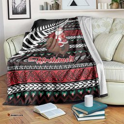 New Zealand Kiwi Santa Christmas Blanket He Wairua Kirihimete LT9