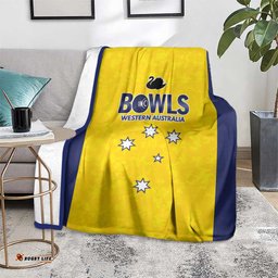 Western Australia Lawn Bowls Blanket Aussie Minimalist Style LT9