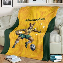 Polkinghorne Australia Matildas Blanket 2024 Thank You Polks LT14