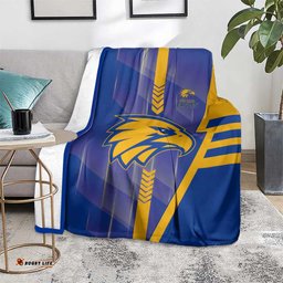 West Coast Eagles Blanket Modern Geometric Sports Graphic Style TS04