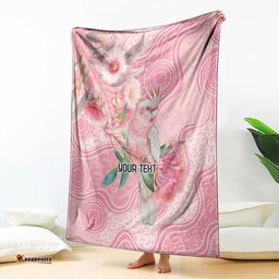 Personalized Pink Galah Fight for Hope and Healing Blanket Australias Breast Cancer Awareness LT9