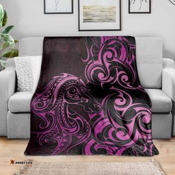 Pink Aoteara Horse Racing Blanket NZ Maori Pattern LT14