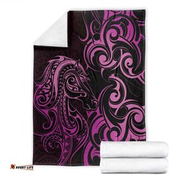 Pink Aoteara Horse Racing Blanket NZ Maori Pattern LT14
