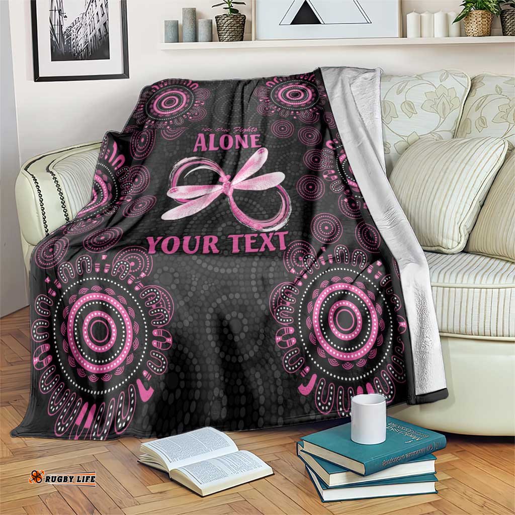 Personalized Pink Dragonfly Aboriginal of Hope Blanket Australias Breast Cancer Awareness LT9