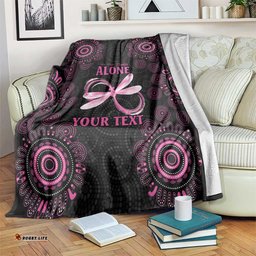 Personalized Pink Dragonfly Aboriginal of Hope Blanket Australias Breast Cancer Awareness LT9
