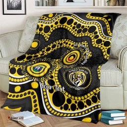 Richmond NAIDOC Week 2026 Personalised Blanket 50 Years of Deadly Aboriginal Art LT14