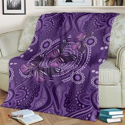 Purple Butterfly Spirit Blanket Australian Epilepsy Awareness LT9