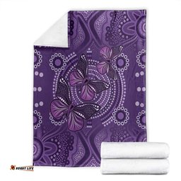 Purple Butterfly Spirit Blanket Australian Epilepsy Awareness LT9