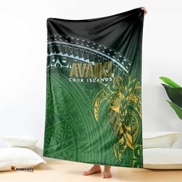 Cook Islands Rugby Kuki Avaiki Blanket Tribal Turtle LT7